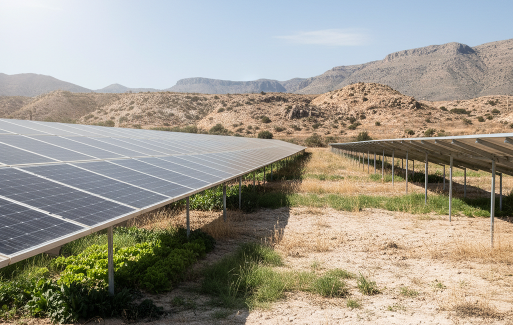 Cultivo y ganadería bajo paneles solares: agrovoltaica y agricultura regenerativa en España 1 agrovoltaica agricultura y ganadería con paneles solares